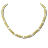 113527, TEXTURED PEARL BEADED NECKLACE