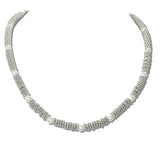 113527, TEXTURED PEARL BEADED NECKLACE