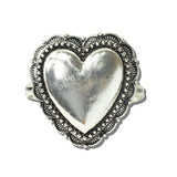 113572, WESTERN EMBOSSED HEART STAMPED BORDER CONCHO CUFF BRACELET