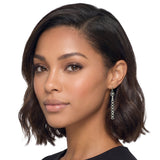 113597, WESTERN STUDDED LINEAR CONCHO BAR DANGLE EARRINGS
