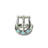 113640, WESTERN TURQUOISE CABOCHON BELT BUCKLE STRETCH RING