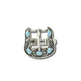 113641, WESTERN STONE INLAID BELT BUCKLE STRETCH RING