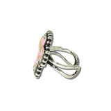 113643, WESTERN COTTON CANDY STONE CROSS CUFF RING