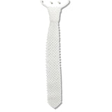 113661, FAUX PEARL MESH NECKTIE STATEMENT NECKLACE