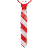 113668, SORORITY FAUX PEARL MESH NECKTIE STATEMENT NECKLACE