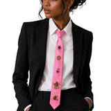 113671, ANTIQUE HONEYBEE AND FLOWER CHARM ADJUSTABLE ZIPPER TIE NECKLACE