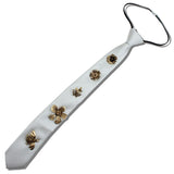 113671, ANTIQUE HONEYBEE AND FLOWER CHARM ADJUSTABLE ZIPPER TIE NECKLACE