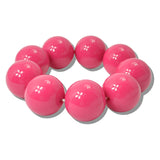 113673, CHUNKY SPHERICAL BUBBLE BEAD STRETCH BRACELET