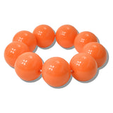 113673, CHUNKY SPHERICAL BUBBLE BEAD STRETCH BRACELET