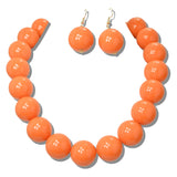 113675, CHUNKY BUBBLE BEAD STATEMENT NECKLACE