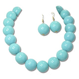 113675, CHUNKY BUBBLE BEAD STATEMENT NECKLACE