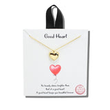 113682, GOOD HEART PUFFED HEART PENDANT NECKLACE