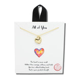 113686, ALL OF YOU PUFFED HEART PENDANT NECKLACE