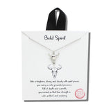 113689, BOLD SPIRIT LONGHORN SKULL PENDANT NECKLACE