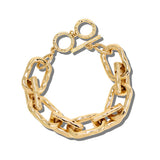 113691, HAMMERED OVAL LINK TOGGLE BRACELET