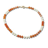 111732, GAMEDAY MIXED GEMSTONE BEADED RONDELLE STRAND NECKLACE