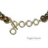 113752, CHUNKY SPOTTED BEADED STATEMENT NECKLACE