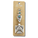113757, WESTERN THUNDERBIRD AND ARROWHEAD 4 PIECE STATEMENT RING SET