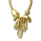113787, ARTISAN MIXED MEDIA RESIN CHARM CLUSTER STATEMENT NECKLACE