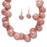 113855, CHUNKY BUBBLE BEAD STATEMENT NECKLACE