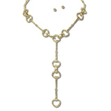 113869, HAMMERED EQUESTRIAN HERITAGE LINK Y-NECKLACE