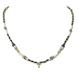 113893, BEADS SHORT NECKLACE WITH CROSS PENDANT, ONF5710_OZ