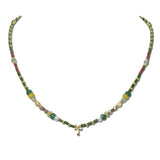 113893, BEADS SHORT NECKLACE WITH CROSS PENDANT, ONF5710_OZ