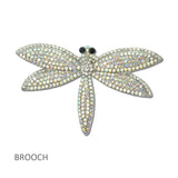 114695, PAVE RHINESTONE DRAGONFLY BROOCH