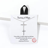 Journey Of Hope Cross Pendant Necklace – Silver · BMN00197 RHCRY 11