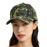Rhinestone Embellished Camouflage Baseball Cap – Camouflage · HT-1058-GR_RZ 11