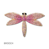114695, PAVE RHINESTONE DRAGONFLY BROOCH