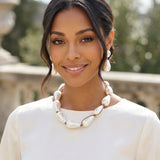 113023, BAROQUE PEARL KNOTTED CORD STATEMENT NECKLACE