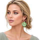 Water Resistant Glitter Bow Christmas Ornament Earrings – Gold/Multi · ER10425MLT_TP 12