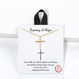 Journey Of Hope Cross Pendant Necklace – Gold · BMN00197 GDCRY 14