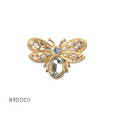 114699, RHINESTONE BUMBLE BEE BROOCH