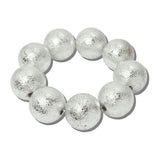 Textured Ball Bead Stretch Bracelet – Silver · JB11689R_JK 16