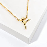 When Music Moves You Dancer Pendant Necklace – Gold · BPN00958 GD 16