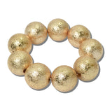 Textured Ball Bead Stretch Bracelet – Gold · JB11689G_JK 17