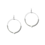 114818, PEARL ACCENT WIRE HOOP EARRINGS