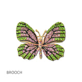 114707, SORORITY BUTTERFLY CRYSTAL RHINESTONE PIN BROOCH