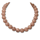 Chunky Beaded Toggle Statement Necklace – Gold/Pink · EWS1040GDPNK 1