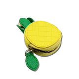 Pineapple Quilted Faux Leather Keychain Bag Charm – Yellow · KC-0471_RZ 20