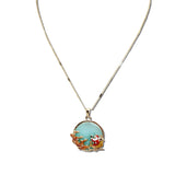 Christmas Scene Enamel Pendant Necklace – Gold/Multi · AN5698-GMT_MO 20