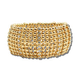 Rhinestone Ball Stretch Bracelet – Gold · SFB00052 GDCRY 21