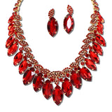 Marquise Rhinestone Statement Necklace Set – Gold/Red · FS1022-GLTSI_IJ 22