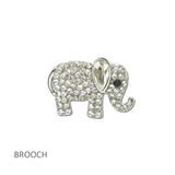 114700, RHINESTONE ELEPHANT BROOCH