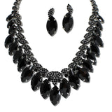 Marquise Rhinestone Statement Necklace Set – Black/Black · FS1022-BKJET_IJ 27
