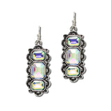 Western Three Stone Concho Drop Earrings – Silver Burnished/AB · AE9473-SBAB_MO 28