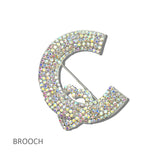 114697, PAVE RHINESTONE HEART CUTOUT BROOCH