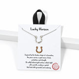 Lucky Horizon Horseshoe Pendant Carded Necklace – Silver · BPN00940 RH 2